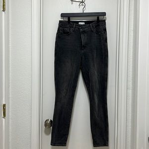Good American Curve Skinny Crossover Jeans - Black